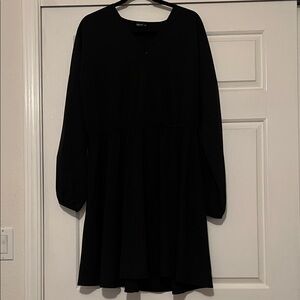 SHEIN Classic Black Long Sleeve Dress